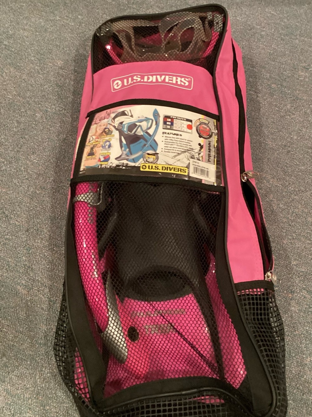 LIKE NEW!!  U.S. Divers Women’s Snorkel Set (Size Medium 8-11)